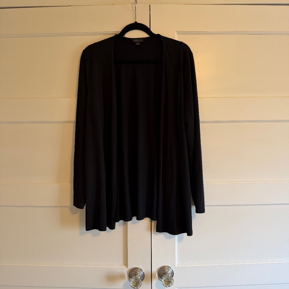 Black JJill WearEver Collection Wrap/Cardigan: Large